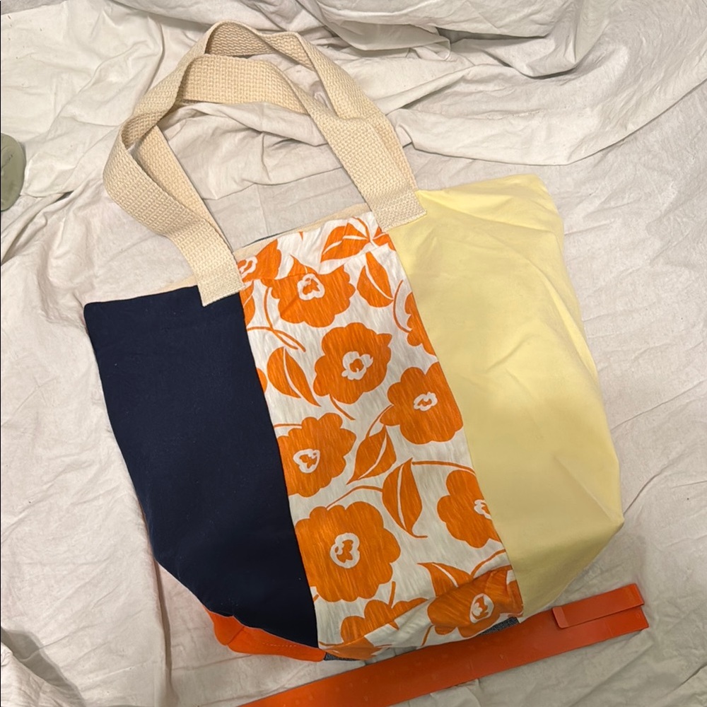 Refried Colorful Floral Tote Bag